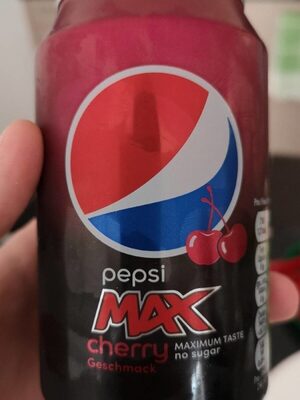 Pepsi max cherry front packaging