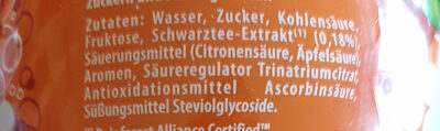 Sparkling eistea ingredients label