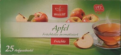Apfel Früchtetee aromatisiert front packaging