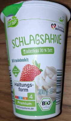 Schlagsahne 30 % (Bio)