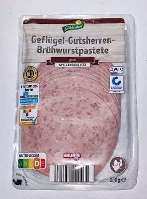Geflügel-Gutsherren-Brühwurstpastete