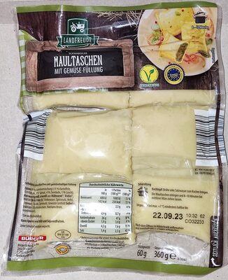 Schwäbische Maultaschen mit Gemüse-Füllung