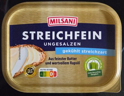 Streichfein ungesalzen