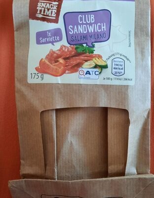 Club Sandwich Salami Milano