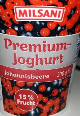 Premium Joghurt johannesbeere front packaging