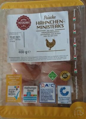 Frische Hähnchen Ministeaks
