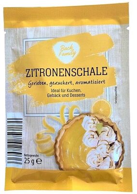 Zitronenschale gerieben