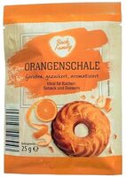 Orangenschale gerieben, gezuckert, aromatisiert