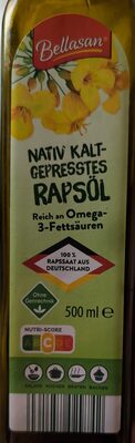 ALDI BRÖKELMANN BELLASAN Öl Rapsöl nativ kaltgepresst 500ml 1l Zum Kochen und Backen 1-L-Flasche 1Liter 1.39€