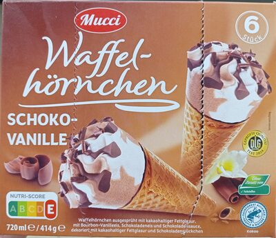 Waffel-Hörnchen - Schoko-Vanille