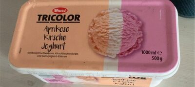 Eisschale Tricolor - Aprikose Kirsche Joghurt