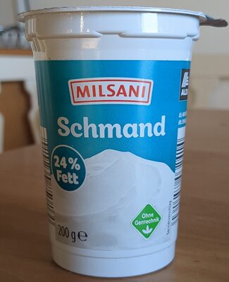 Schmand, 24 % Fett front packaging