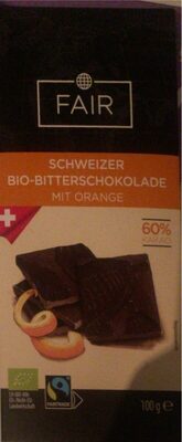Bio-Bitterschokolade Orange