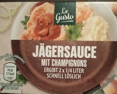 Jägersauce mit Champignons front packaging