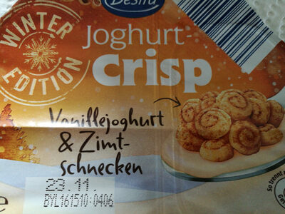 Joghurt Crisp Vanillejoghurt & Zimtschnecken