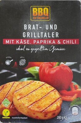 Brat- und Grilltaler mit Käse, Paprika & Chili