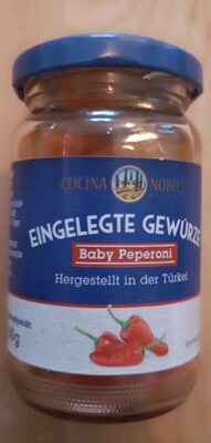 Eingelegte Gewürze Baby Peperoni