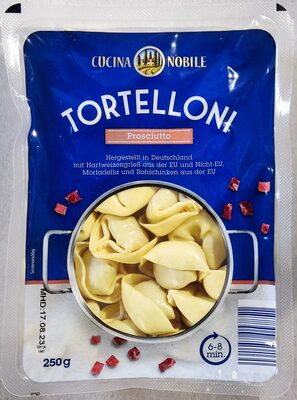 Tortelloni Prosciutto front packaging