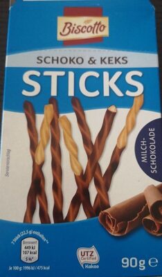 Schoko & Keks Sticks front packaging