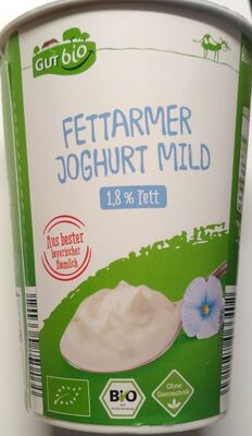 Fettarmer Bio-Joghurt mild 1,8 % Fett front packaging