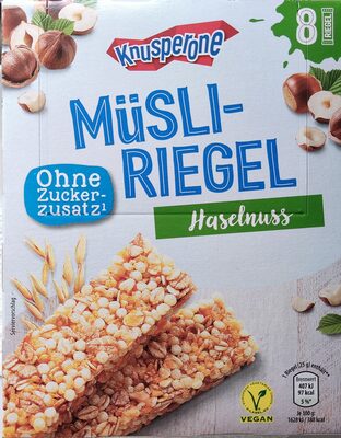 Müsliriegel ohne Zuckerzusatz - Haselnuss