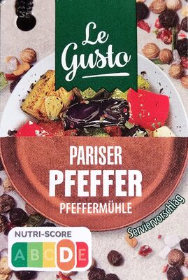 Pfeffermühle mit Keramikmahlwerk - Pariser Pfeffer