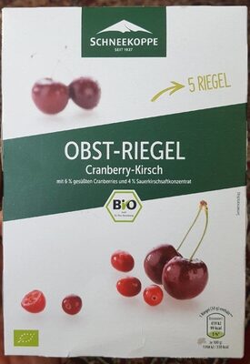 Obst-Riegel Cranberry-Kirsch