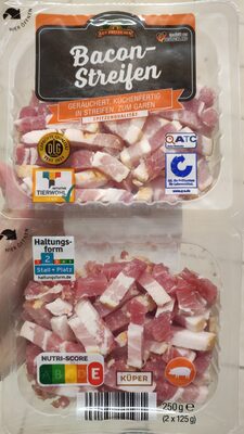 Bacon-streifen Speck front packaging
