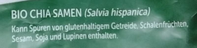 ALDI SCHNEEKOPPE Bio-Chiasamen  Reich an Ballaststoffen und Omega-3-Fettsäuren kontrolliert ökologische Erzeugung 300g 1.99€ 1kg 6.63€ ingredients label