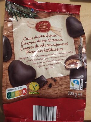 Gefüllte Lebkuchenherzen - Zartbitterschokolade