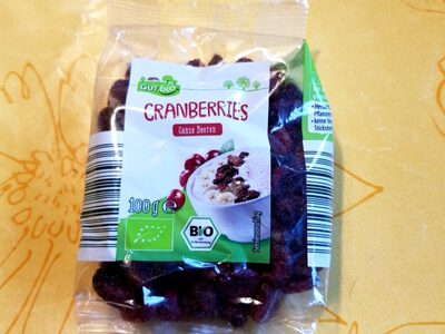 Cranberries front packaging