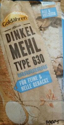 Dinkelmehl Type 630, hell front packaging