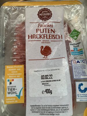 Puten-Hackfleisch front packaging