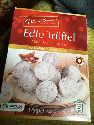Edle Trüffel - Marc de Champagne front packaging