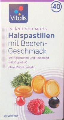 Isländisch Moos Halspastillen - Beerengeschmack