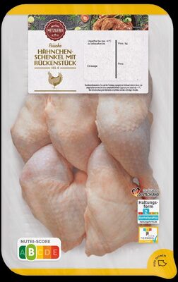 ALDI MEINE METZGEREI Huhn Hähnchenschenkel mit Rückenstück XXL Frisch; HKL A; zum Braten oder für den Grill Aus der Frischetruhe 4.89 1,1-kg-Packung 1kg 3.15€