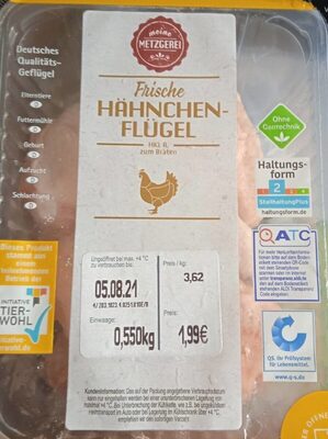Frische hähnchen flügel