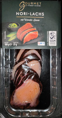 Nori-Lachs mit Wasabi Sauce