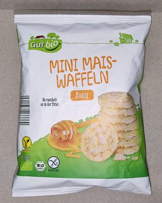 Mini-Bio-Maiswaffeln - Honig front packaging