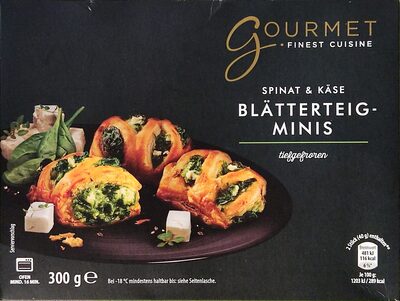 Blätterteig-Minis - Spinat & Käse front packaging