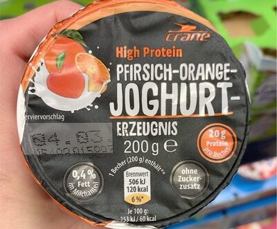 High Protein Pfirsich-Orange-Joghurt-Erzeugnis