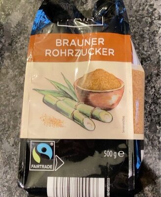 brauner rohrzucker front packaging