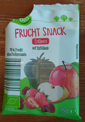 Frucht Snack Erdbeere auf Apfelbasis