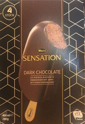 Sensation Dark Chocolate front packaging