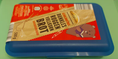 Schulbrotbox Dunkles Roggen Vollkorn Brot front packaging