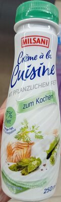 Creme à la Cuisine zum Kochen, 7 % Fett front packaging