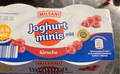 Joghurt front packaging