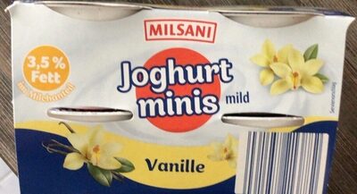 Joghurt minis Vanille front packaging