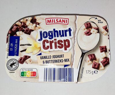 Joghurt-Crisp - Vanillejoghurt & Butterkeks-Mix front packaging
