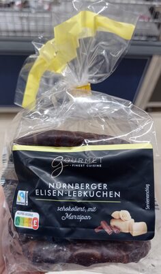 Nürnberger Elisen-Lebkuchen schokoliert mit Marzipan